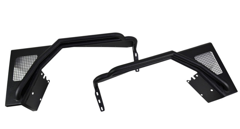 Jeep TJ Tube Fenders Front 3 Inch Flare 97-06 Wrangler TJ Steel Black Textured Powdercoat Fishbone Offroad-3
