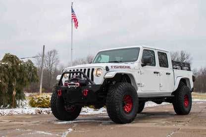2020-Present Jeep Gladiator JT Step Sliders Fishbone Offroad-1