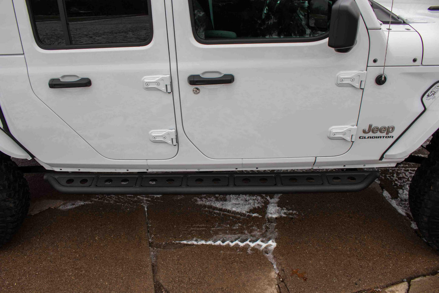 2020-Present Jeep Gladiator JT Step Sliders Fishbone Offroad-4