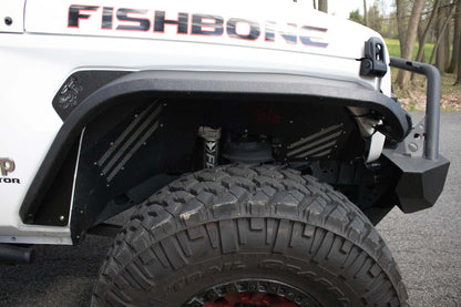 18-Current Jeep Wrangler JL, JLU and 20-Current Jeep Gladiator JT Front Steel Elite Fenders Fishbone Offroad-11