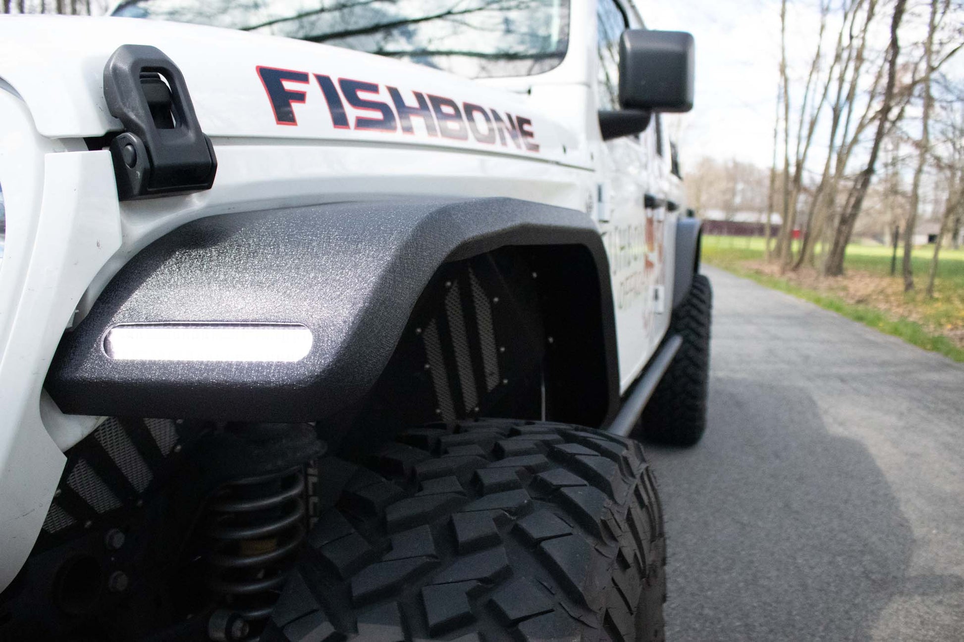 18-Current Jeep Wrangler JL, JLU and 20-Current Jeep Gladiator JT Front Steel Elite Fenders Fishbone Offroad-12