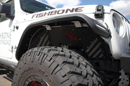 18-Current Jeep Wrangler JL, JLU and 20-Current Jeep Gladiator JT Front Steel Elite Fenders Fishbone Offroad-13
