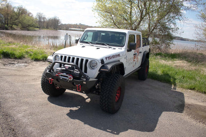 18-Current Jeep Wrangler JL, JLU and 20-Current Jeep Gladiator JT Front Steel Elite Fenders Fishbone Offroad-5