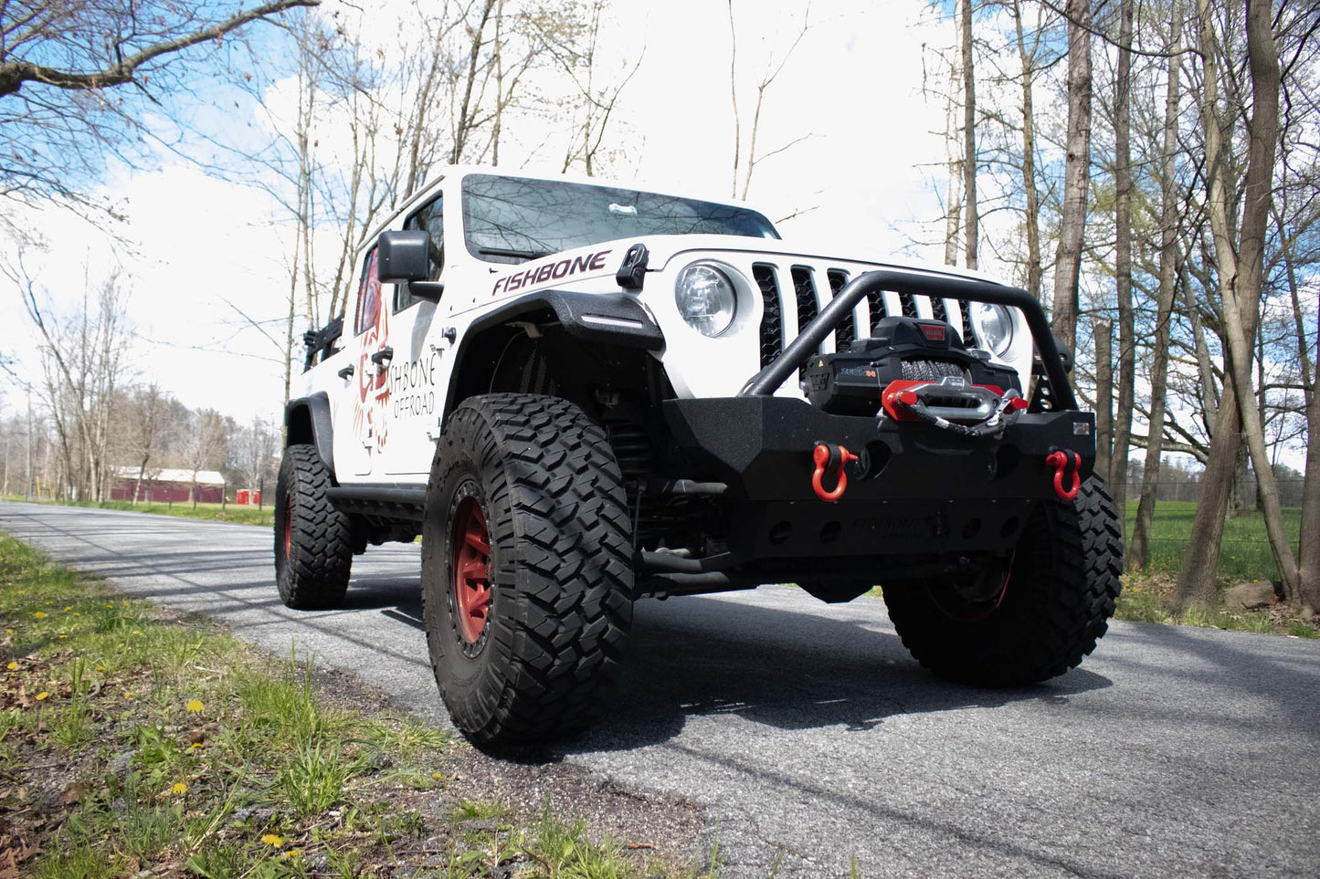 18-Current Jeep Wrangler JL, JLU and 20-Current Jeep Gladiator JT Front Steel Elite Fenders Fishbone Offroad-8
