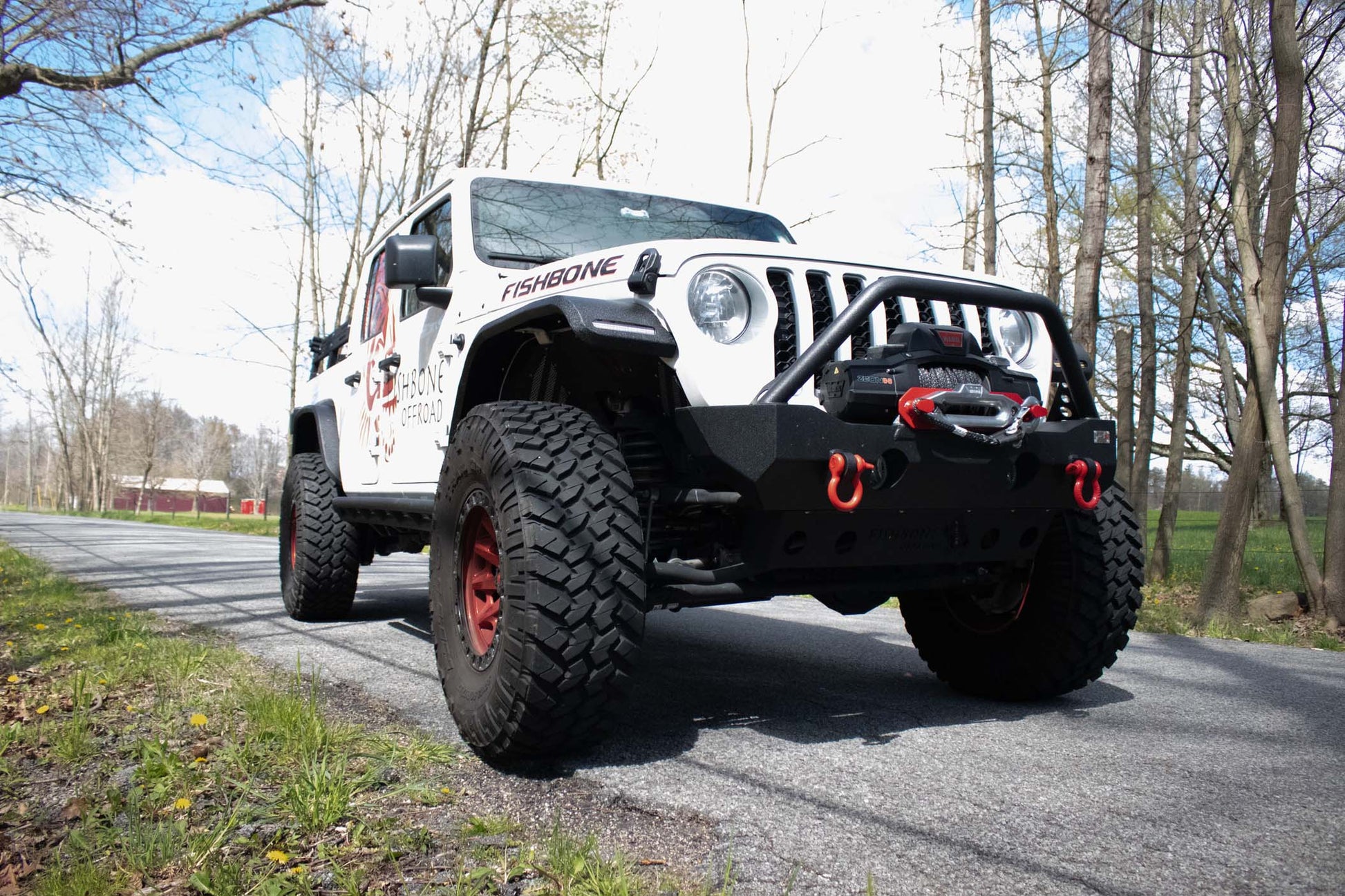 18-Current Jeep Wrangler JL, JLU and 20-Current Jeep Gladiator JT Front Steel Elite Fenders Fishbone Offroad-8