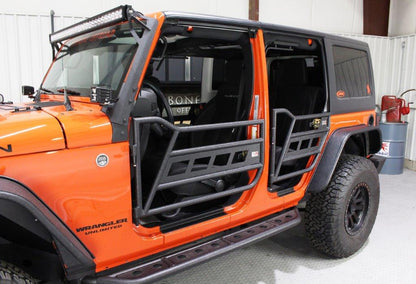Jeep JK Tube Doors 07-18 Wrangler JK 4 Door Front/Rear Fishbone Offroad-1