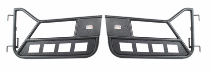 Jeep TJ Front Tube Doors 97-06 Wrangler TJ Black Textured Powdercoat Steel Fishbone Offroad