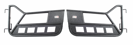 Jeep TJ Front Tube Doors 97-06 Wrangler TJ Black Textured Powdercoat Steel Fishbone Offroad