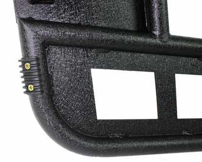 Jeep TJ Front Tube Doors 97-06 Wrangler TJ Black Textured Powdercoat Steel Fishbone Offroad-1