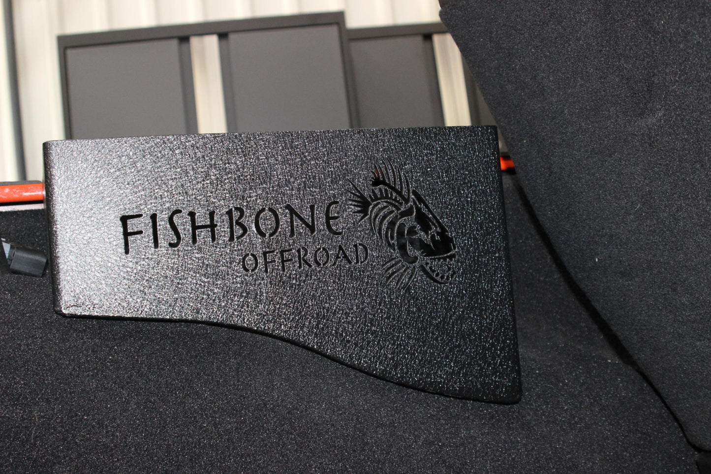 Fishbone Offroad Jeep JK Wheel Well Storage Bins 07-18 Wrangler JK 4 DR Black Textured Powdercoat Steel Fishbone Offroad