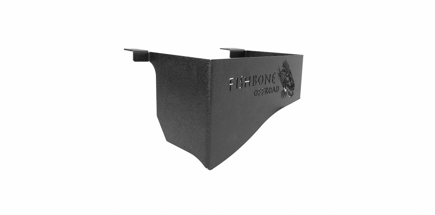 Fishbone Offroad Jeep JK Wheel Well Storage Bins 07-18 Wrangler JK 4 DR Black Textured Powdercoat Steel Fishbone Offroad