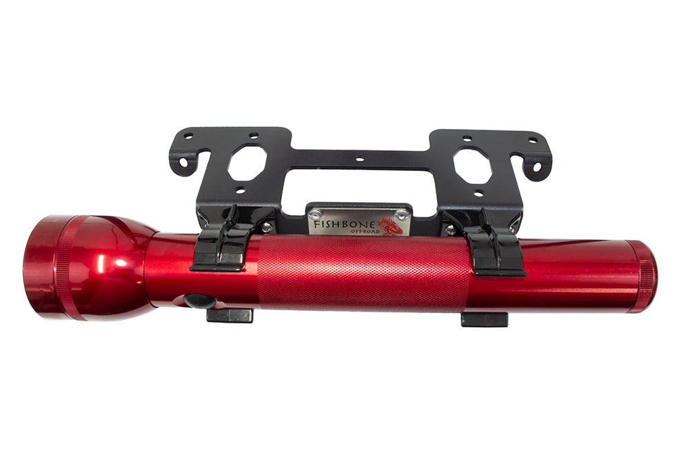 Jeep JL Roll Bar Flashlight Mount Front 18-Pres Wrangler JL Fishbone Offroad-2
