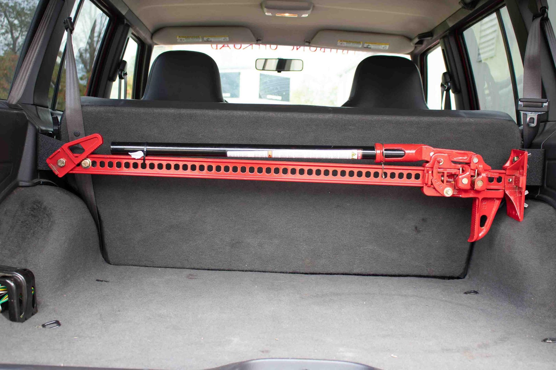 1984-2001 Jeep Cherokee XJ Rear Seat Hi-Lift Jack Mount Fishbone Offroad-5
