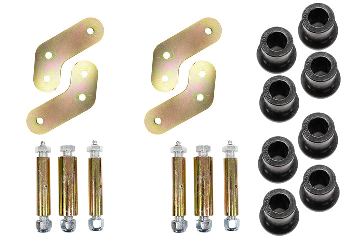 Jeep YJ Rear Greaseable Boomerang Shackles Fishbone Offroad-3