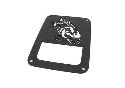 Jeep JK Tail Light Covers 07-18 Wrangler JK Black Textured Powdercoat Fishbone Offroad-2