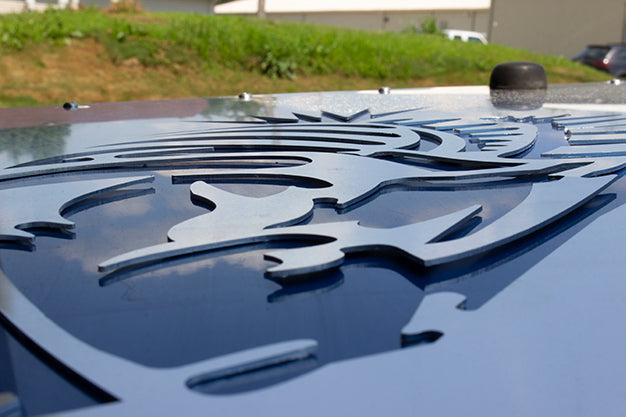 Jeep TJ Hood Louver 03-06 Wrangler TJ Fishbone Offroad-6