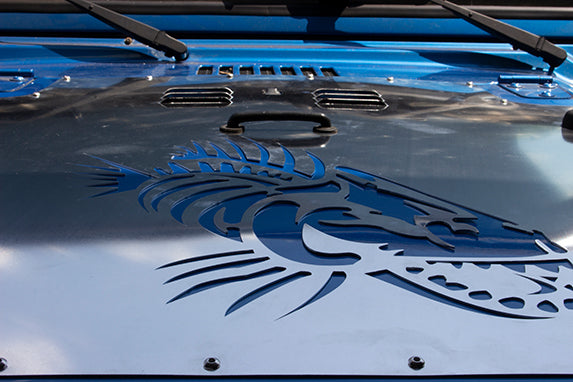 Jeep TJ Hood Louver 03-06 Wrangler TJ Fishbone Offroad-8