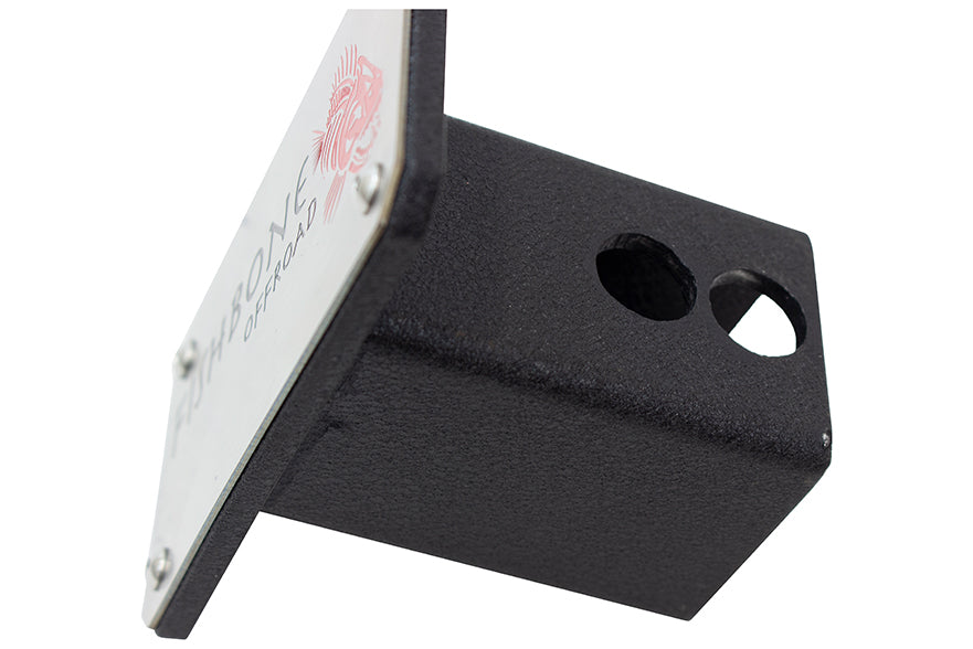 Fishbone Offroad Hitch Cover For 2 Inch Hitch Black Powdercoated Steel Fishbone Offroad