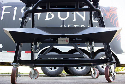 Fishbone Offroad Hitch Cover For 2 Inch Hitch Black Powdercoated Steel Fishbone Offroad