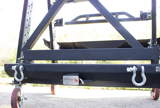 Fishbone Offroad Hitch Cover For 2 Inch Hitch Black Powdercoated Steel Fishbone Offroad