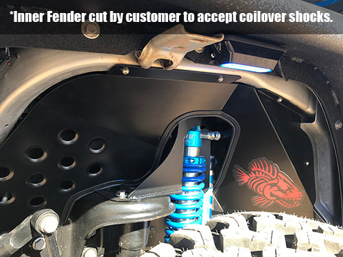 Jeep JK Front Inner Fenders 07-18 Wrangler JK Aluminum Fishbone Offroad-7