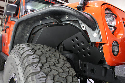 Jeep JK Inner Fenders 07-18 Wrangler JK Front/Rear Set Of 4 Aluminum Black Powdercoat Fishbone Offroad-1