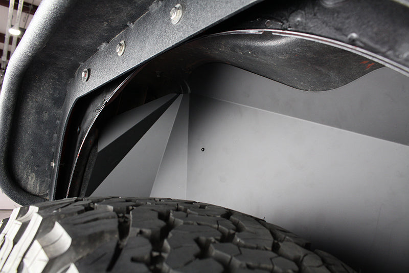 Jeep JK Inner Fenders 07-18 Wrangler JK Front/Rear Set Of 4 Aluminum Black Powdercoat Fishbone Offroad-2