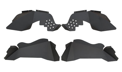Jeep JK Inner Fenders 07-18 Wrangler JK Front/Rear Set Of 4 Aluminum Black Powdercoat Fishbone Offroad-4