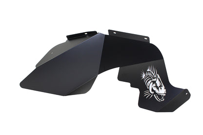 Jeep JK Logo Aluminum Inner Fenders 07-18 Wrangler JK Black Powdercoat Fishbone Offroad-2