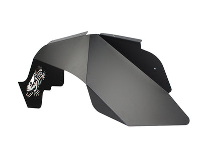 Jeep JK Logo Aluminum Inner Fenders 07-18 Wrangler JK Black Powdercoat Fishbone Offroad-4