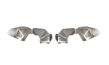 Jeep JL Inner Fenders For 18-Current Wrangler JL, 2020-Current JT Gladiator Front Pair Aluminum Raw Fishbone Offroad