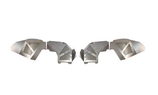 Jeep JL Inner Fenders For 18-Current Wrangler JL, 2020-Current JT Gladiator Front Pair Aluminum Raw Fishbone Offroad