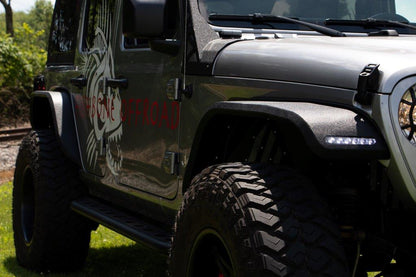 Gladiator Rear Fenders Elite Aluminum For 20-Pres Jeep Gladitor Fishbone Offroad-4