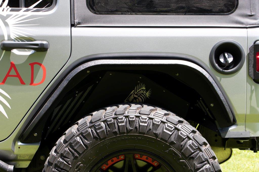 Gladiator Rear Fenders Elite Aluminum For 20-Pres Jeep Gladitor Fishbone Offroad-6