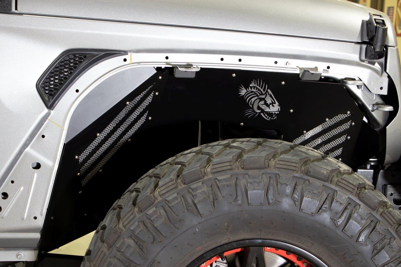 Fishbone Offroad Wrangler/Gladiator Front Inner Fenders For 18-Up Wrangler/Gladiator Fishbone