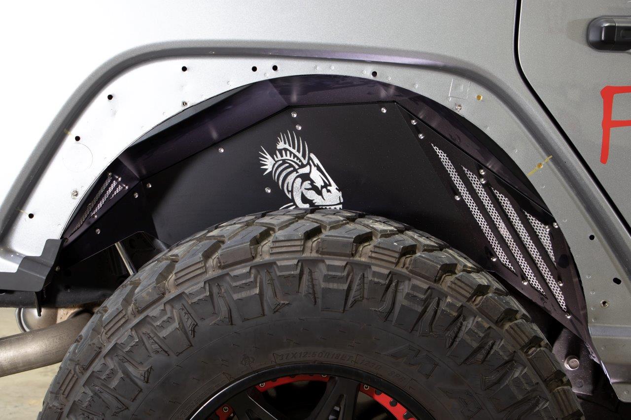 Aluminum Inner Fenders For 18-Current Jeep Wrangler JL and Wrangler Unlimited JLU Fishbone Offroad-11