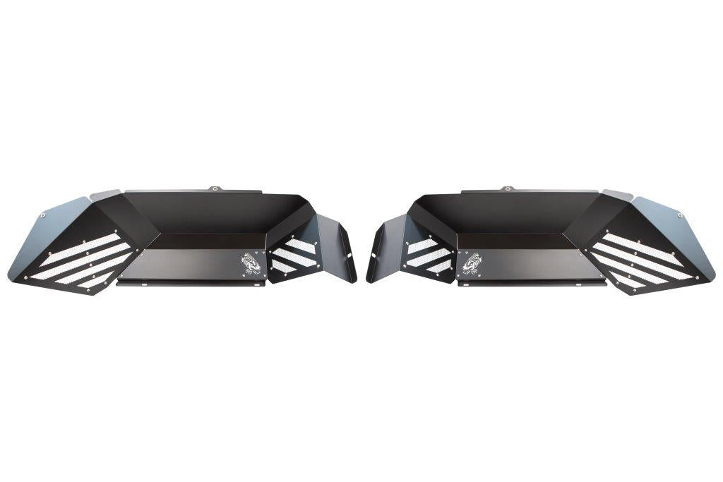 Gladiator Rear JT Black Aluminum Inner Fenders For 2020 Pres JT Gladiator Fishbone Offroad