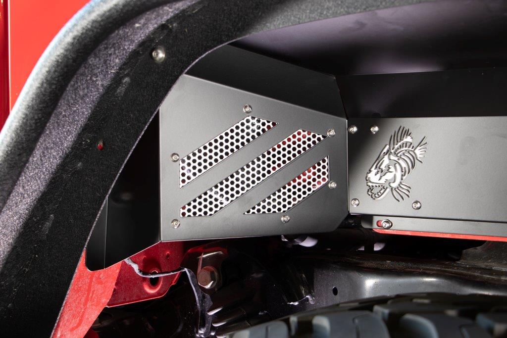 Gladiator Rear JT Black Aluminum Inner Fenders For 2020 Pres JT Gladiator Fishbone Offroad-8