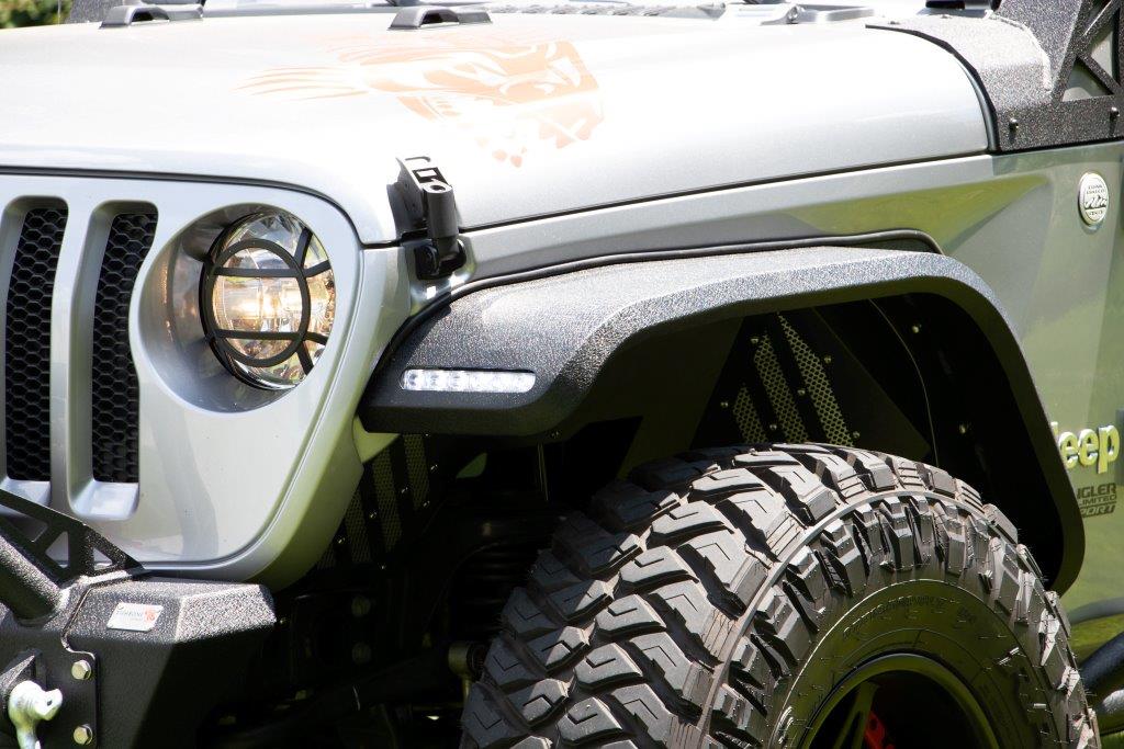 18-Current Jeep Wrangler JL, JLU and 20-Current Jeep JT Gladiator Aluminum Elite Front Fenders Fishbone Offroad-1