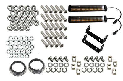 18-Current Jeep Wrangler JL, JLU and 20-Current Jeep JT Gladiator Aluminum Elite Front Fenders Fishbone Offroad-2