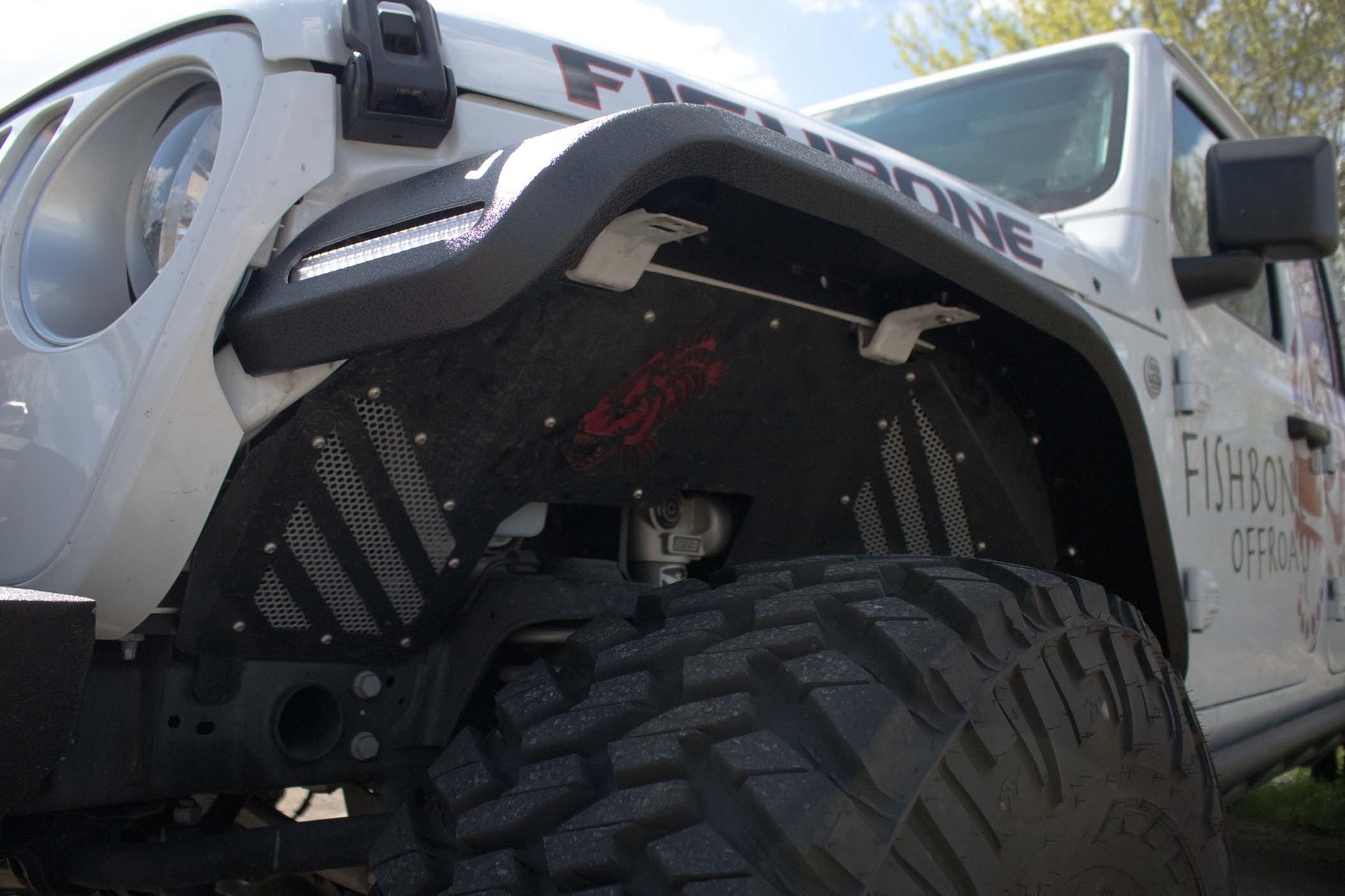 18-Current Jeep Wrangler JL, JLU and 20-Current Jeep JT Gladiator Aluminum Elite Front Fenders Fishbone Offroad-13