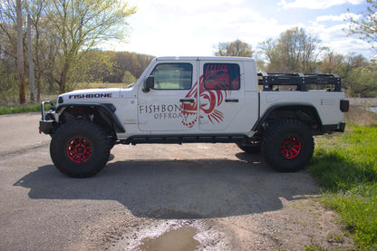 18-Current Jeep Wrangler JL, JLU and 20-Current Jeep JT Gladiator Aluminum Elite Front Fenders Fishbone Offroad-18