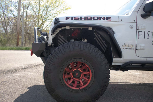 18-Current Jeep Wrangler JL, JLU and 20-Current Jeep JT Gladiator Aluminum Elite Front Fenders Fishbone Offroad-10