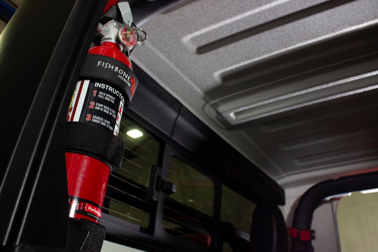 Fire Extinguisher Holder for Padded Roll Bar Fishbone Offroad-15