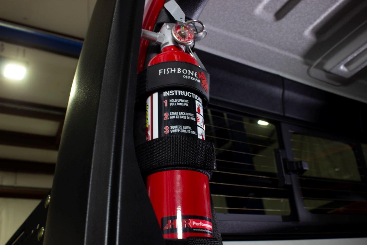 Fire Extinguisher Holder for Padded Roll Bar Fishbone Offroad-16