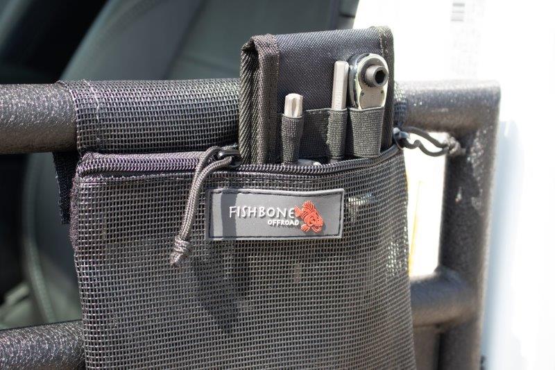 Fishbone Offroad Tube Door Storage Bag For 18-Up Jeep Wrangler JL 2 Door Fishbone