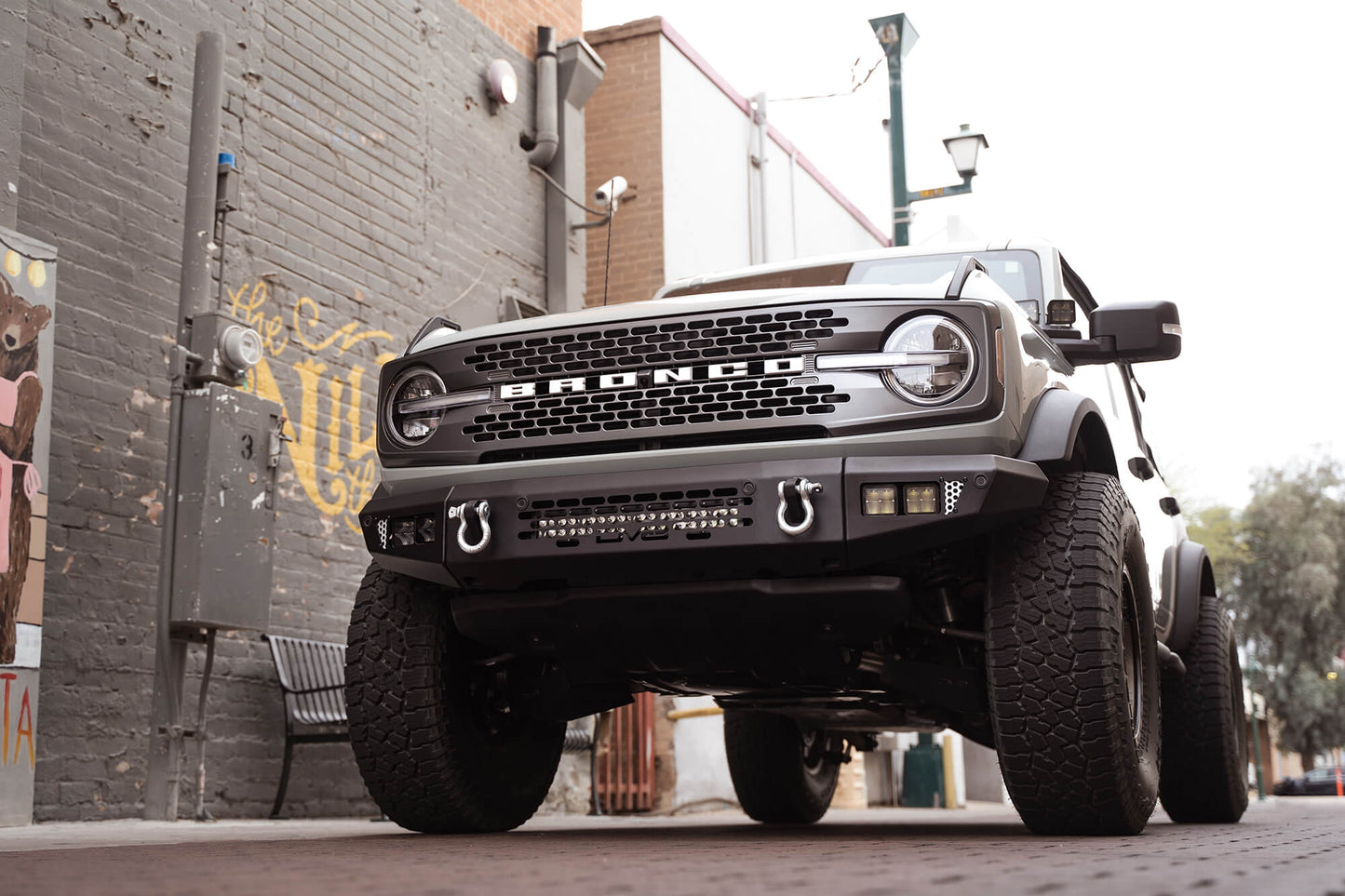2021 2025 Ford Bronco OE Plus Series Front Bumper DV8 Offroad-13