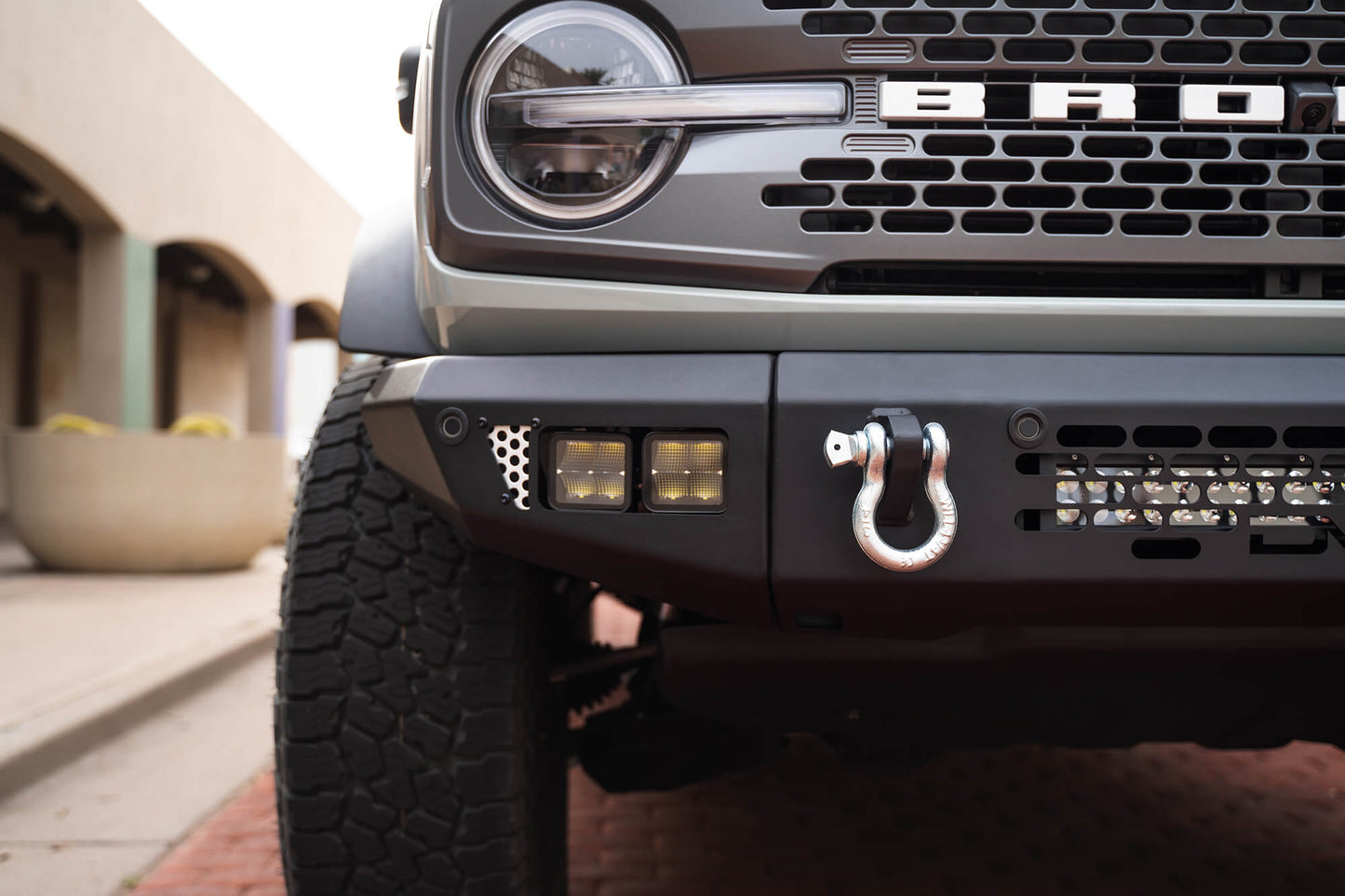 2021 2025 Ford Bronco OE Plus Series Front Bumper DV8 Offroad-4