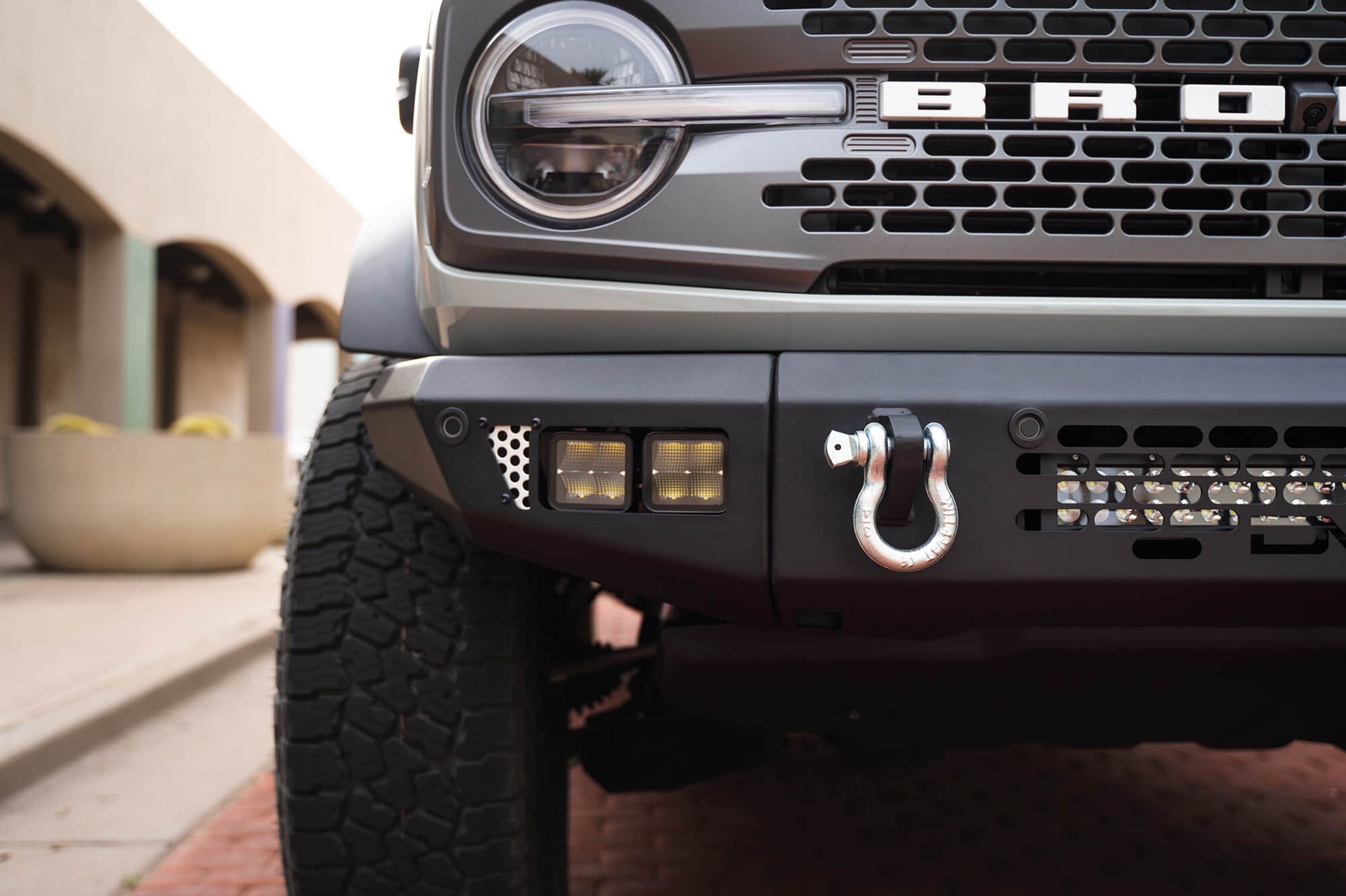 2021 2025 Ford Bronco OE Plus Series Front Bumper DV8 Offroad-4