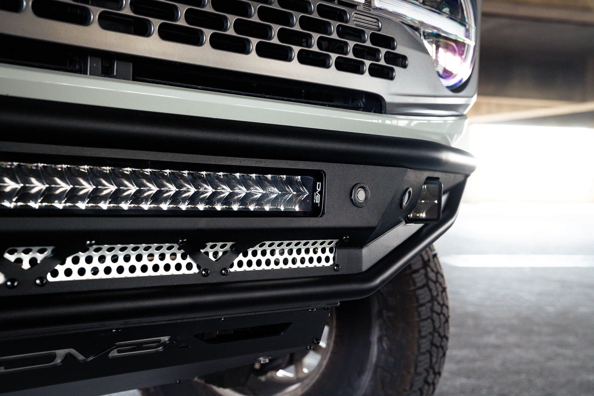 2021 2025 Ford Bronco Competition Series Front Bumper DV8 Offroad-7